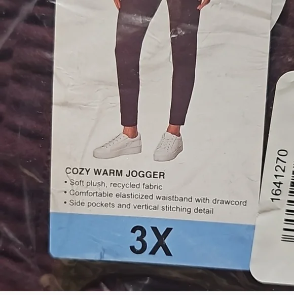 Mondetta Jogger Cozy Warm Side Pockets Recycled Fabric wine tasting Wome… - Picture 2 of 2